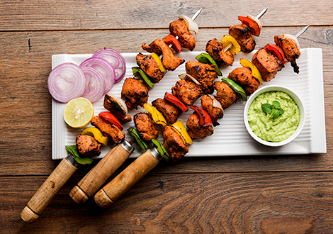 Tandoori Chicken Tikka flames Original Sauchiehall